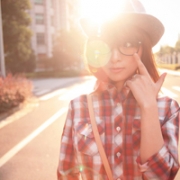 女生阳光唯美可爱头像图片