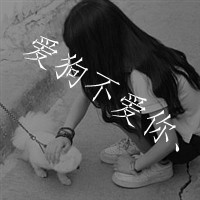 黑白女生背影头像带字