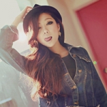 时尚漂亮穿牛仔衣服的女头图片