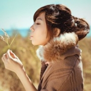 文艺女生唯美意境清新自然图片