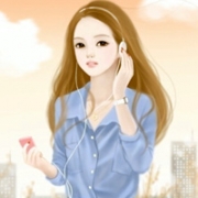 简单时尚卡通美女头像唯美图片