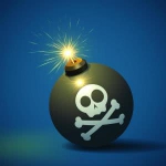 火花骷髅炸弹头像图片