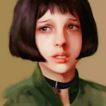 悲伤伤感短发女生头像图片