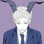 伤感长角流泪漫画男头图片