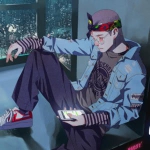 伤心嘻哈风格动漫男头图片