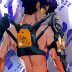 超燃男生热血漫画背影头像图片