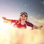 自由快乐飞翔女孩头像图片