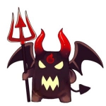 超萌可爱卡通恶魔头像图片