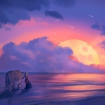 早上日出风景头像图片