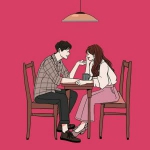 漫画甜蜜约会男女头像图片