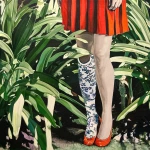 下半身不露脸文艺红裙腿女头图片