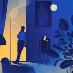 孤独男人深夜抽烟头像图片