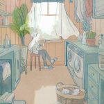 漫画女头安静温柔图片