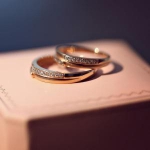 唯美意境一对婚戒头像图片