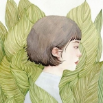 清新文艺漫画短发女头图片