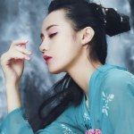 清冷古风高冷侧脸女头图片