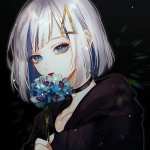 拿花动漫超酷女头图片