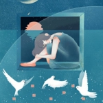 女生卡通治愈系内心头像图片