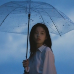 暗色调寂寞伤感女生打伞头像图片