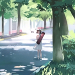 动漫安静清新女头图片