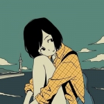 漫画伤感心酸女头图片