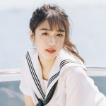 白色干净校园清纯青春女头图片