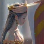 动漫青春励志戴王冠女王头像图片