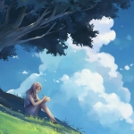 唯美治愈系安静女头图片