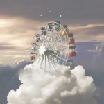 梦幻云朵中摩天轮头像图片