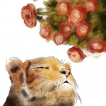 心有猛虎嗅蔷薇唯美头像图片