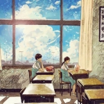 动漫青春回忆学生年代情头图片