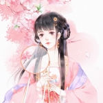 动漫唯美拿扇古风女头图片