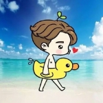 微信可爱动漫一男一女呆萌高清情头