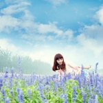唯美清新女生薰衣草头像图片