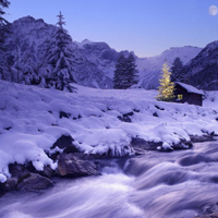 微信头像唯美雪景