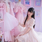 唯美粉色系小仙女高清头像图片