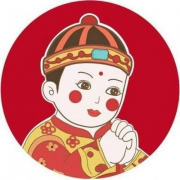 可爱中国风喜庆卡通情侣头像图片