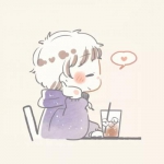 卡通动漫情头超甜一男一女高清图片