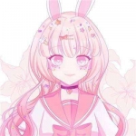 女生粉色超萌动漫头像