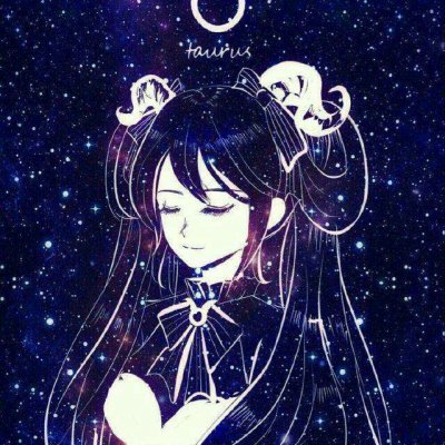 星座梦幻星空女头图片