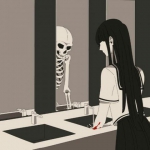 丧系恐怖又诡异的头像女生动漫图片