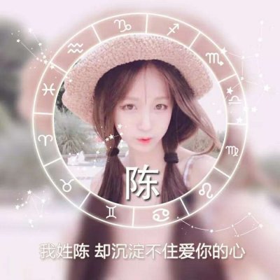 女生星座姓氏头像