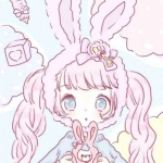 小仙女卡通头像粉色系可爱图片