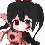 超酷黑暗系动漫病娇女头图片