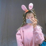 女生qq头像手机挡脸