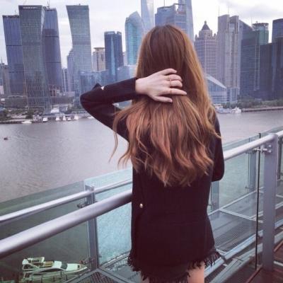 微信头像女生背影