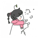 手绘卡通动漫情头q版一对两张配对图片