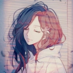 二次元女头温柔动漫图片