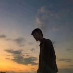 情头一对一男一女侧脸真人图片