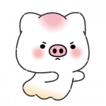 情头卡通可爱呆萌一对两张图片